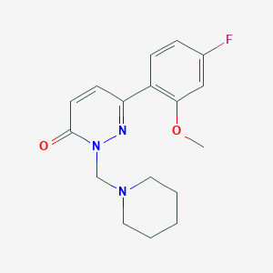 6-(4-fluoro-2-methoxyphenyl)-2-(piperidin-1-ylmethyl)pyridazin-3(2H)-one