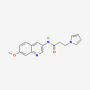 N-(7-methoxyquinolin-3-yl)-3-(1H-pyrrol-1-yl)propanamide