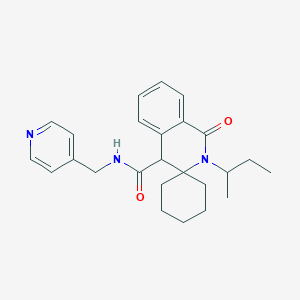 2'-(butan-2-yl)-1'-oxo-N-(pyridin-4-ylmethyl)-1',4'-dihydro-2'H-spiro[cyclohexane-1,3'-isoquinoline]-4'-carboxamide