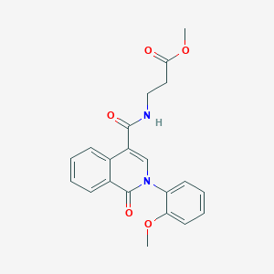 methyl N-{[2-(2-methoxyphenyl)-1-oxo-1,2-dihydroisoquinolin-4-yl]carbonyl}-beta-alaninate