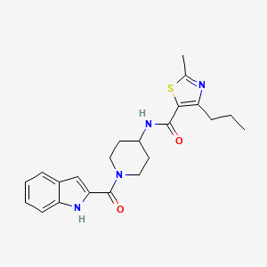 N-[1-(1H-indol-2-ylcarbonyl)piperidin-4-yl]-2-methyl-4-propyl-1,3-thiazole-5-carboxamide