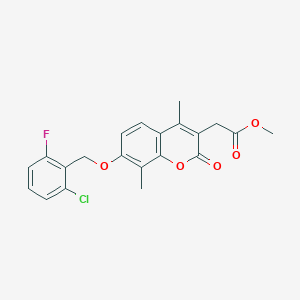 methyl {7-[(2-chloro-6-fluorobenzyl)oxy]-4,8-dimethyl-2-oxo-2H-chromen-3-yl}acetate