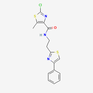 2-chloro-5-methyl-N-[2-(4-phenyl-1,3-thiazol-2-yl)ethyl]-1,3-thiazole-4-carboxamide