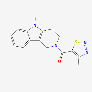 (4-methyl-1,2,3-thiadiazol-5-yl)(1,3,4,5-tetrahydro-2H-pyrido[4,3-b]indol-2-yl)methanone