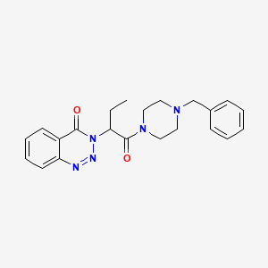 3-{1-[(4-benzylpiperazino)carbonyl]propyl}-1,2,3-benzotriazin-4(3H)-one