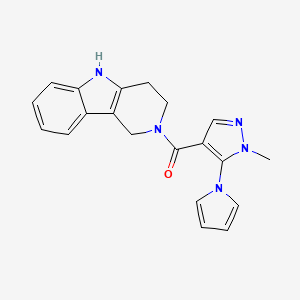 [1-methyl-5-(1H-pyrrol-1-yl)-1H-pyrazol-4-yl](1,3,4,5-tetrahydro-2H-pyrido[4,3-b]indol-2-yl)methanone