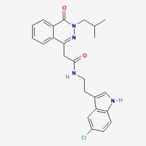 N-[2-(5-chloro-1H-indol-3-yl)ethyl]-2-[3-(2-methylpropyl)-4-oxo-3,4-dihydrophthalazin-1-yl]acetamide