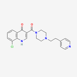 (8-Chloro-4-hydroxyquinolin-3-yl){4-[2-(pyridin-4-yl)ethyl]piperazin-1-yl}methanone