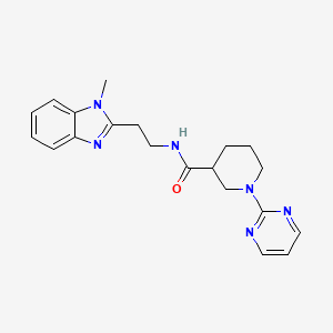 N-[2-(1-methyl-1H-benzimidazol-2-yl)ethyl]-1-(pyrimidin-2-yl)piperidine-3-carboxamide