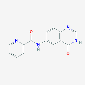 molecular formula C14H10N4O2 B11006889 N-(4-hydroxyquinazolin-6-yl)pyridine-2-carboxamide 