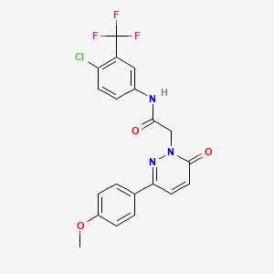 N-[4-chloro-3-(trifluoromethyl)phenyl]-2-[3-(4-methoxyphenyl)-6-oxopyridazin-1(6H)-yl]acetamide