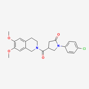 1-(4-chlorophenyl)-4-[(6,7-dimethoxy-3,4-dihydroisoquinolin-2(1H)-yl)carbonyl]pyrrolidin-2-one