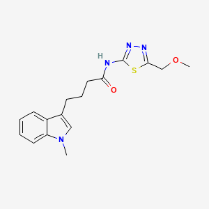 N-[5-(methoxymethyl)-1,3,4-thiadiazol-2-yl]-4-(1-methyl-1H-indol-3-yl)butanamide