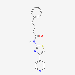 4-phenyl-N-[(2Z)-4-(pyridin-4-yl)-1,3-thiazol-2(3H)-ylidene]butanamide