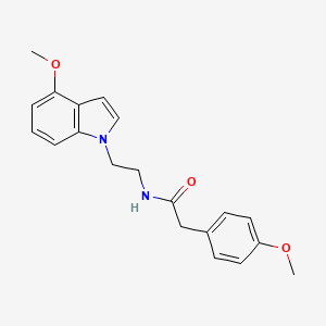 N-[2-(4-methoxy-1H-indol-1-yl)ethyl]-2-(4-methoxyphenyl)acetamide