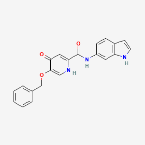 5-(benzyloxy)-4-hydroxy-N-(1H-indol-6-yl)pyridine-2-carboxamide