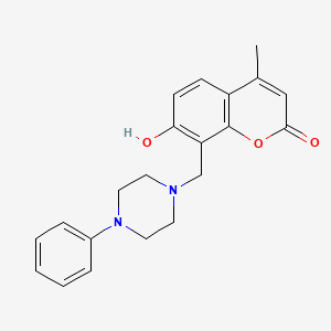 7-hydroxy-4-methyl-8-[(4-phenylpiperazin-1-yl)methyl]-2H-chromen-2-one