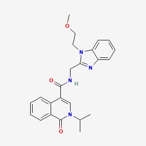 N-{[1-(2-methoxyethyl)-1H-benzimidazol-2-yl]methyl}-1-oxo-2-(propan-2-yl)-1,2-dihydroisoquinoline-4-carboxamide