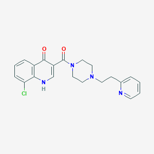 (8-Chloro-4-hydroxyquinolin-3-yl){4-[2-(pyridin-2-yl)ethyl]piperazin-1-yl}methanone