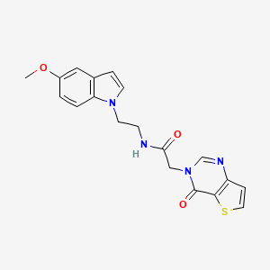 N-[2-(5-methoxy-1H-indol-1-yl)ethyl]-2-(4-oxothieno[3,2-d]pyrimidin-3(4H)-yl)acetamide