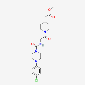 methyl [1-(N-{[4-(4-chlorophenyl)piperazin-1-yl]carbonyl}glycyl)piperidin-4-yl]acetate