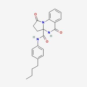 N-(4-butylphenyl)-1,5-dioxo-2,3,4,5-tetrahydropyrrolo[1,2-a]quinazoline-3a(1H)-carboxamide