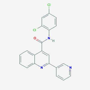 N-(2,4-dichlorophenyl)-2-(pyridin-3-yl)quinoline-4-carboxamide