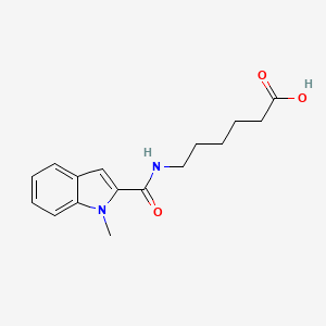 molecular formula C16H20N2O3 B11007249 6-{[(1-methyl-1H-indol-2-yl)carbonyl]amino}hexanoic acid 