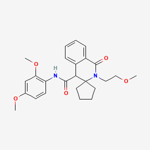 N-(2,4-dimethoxyphenyl)-2'-(2-methoxyethyl)-1'-oxo-1',4'-dihydro-2'H-spiro[cyclopentane-1,3'-isoquinoline]-4'-carboxamide