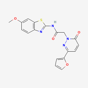 2-[3-(furan-2-yl)-6-oxopyridazin-1(6H)-yl]-N-(6-methoxy-1,3-benzothiazol-2-yl)acetamide