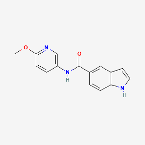 N-(6-methoxypyridin-3-yl)-1H-indole-5-carboxamide