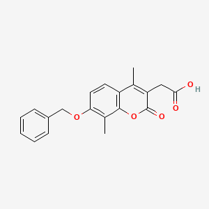 [7-(benzyloxy)-4,8-dimethyl-2-oxo-2H-chromen-3-yl]acetic acid