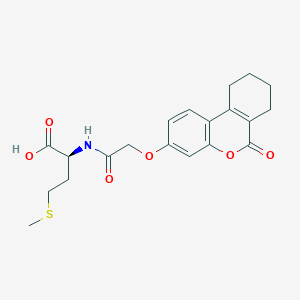 N-{[(6-oxo-7,8,9,10-tetrahydro-6H-benzo[c]chromen-3-yl)oxy]acetyl}-L-methionine