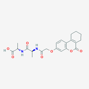 N-{[(6-oxo-7,8,9,10-tetrahydro-6H-benzo[c]chromen-3-yl)oxy]acetyl}-L-alanyl-L-alanine