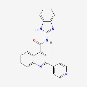 N-(1H-1,3-benzodiazol-2-yl)-2-(pyridin-4-yl)quinoline-4-carboxamide