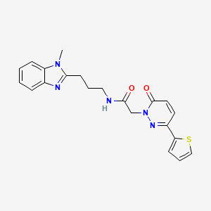 N-[3-(1-methyl-1H-benzimidazol-2-yl)propyl]-2-[6-oxo-3-(thiophen-2-yl)pyridazin-1(6H)-yl]acetamide