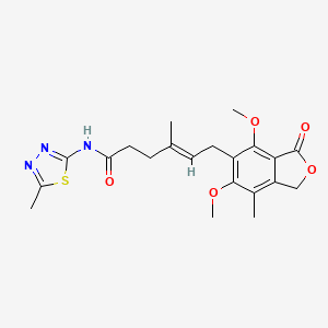 (E)-6-(4,6-dimethoxy-7-methyl-3-oxo-1,3-dihydroisobenzofuran-5-yl)-4-methyl-N-(5-methyl-1,3,4-thiadiazol-2-yl)hex-4-enamide