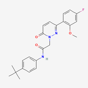 N-(4-tert-butylphenyl)-2-[3-(4-fluoro-2-methoxyphenyl)-6-oxopyridazin-1(6H)-yl]acetamide