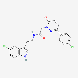 N-[2-(5-chloro-1H-indol-3-yl)ethyl]-2-[3-(4-chlorophenyl)-6-oxopyridazin-1(6H)-yl]acetamide