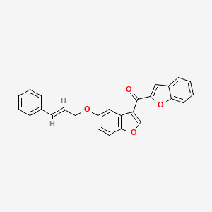 1-benzofuran-2-yl(5-{[(2E)-3-phenylprop-2-en-1-yl]oxy}-1-benzofuran-3-yl)methanone