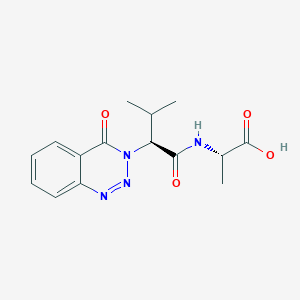 (2S)-2-({(2S)-3-methyl-2-[4-oxo-1,2,3-benzotriazin-3(4H)-yl]butanoyl}amino)propanoic acid