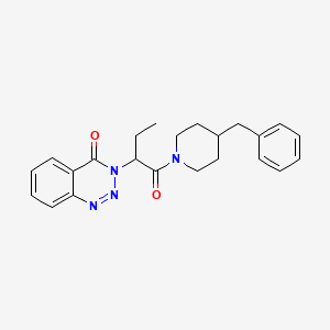 3-{1-[(4-benzylpiperidino)carbonyl]propyl}-1,2,3-benzotriazin-4(3H)-one