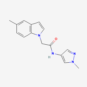 2-(5-methyl-1H-indol-1-yl)-N-(1-methyl-1H-pyrazol-4-yl)acetamide