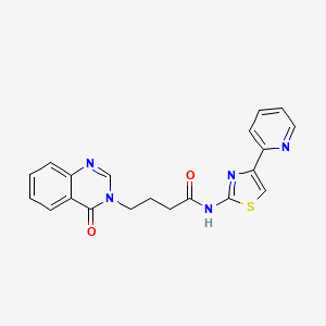 4-(4-oxoquinazolin-3(4H)-yl)-N-[(2Z)-4-(pyridin-2-yl)-1,3-thiazol-2(3H)-ylidene]butanamide