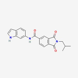 N-(1H-indol-6-yl)-2-(2-methylpropyl)-1,3-dioxo-2,3-dihydro-1H-isoindole-5-carboxamide