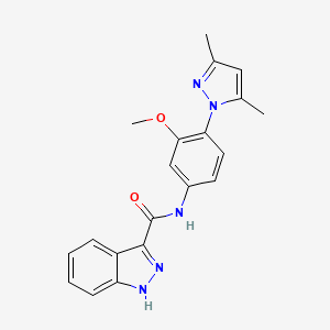 N-[4-(3,5-dimethyl-1H-pyrazol-1-yl)-3-methoxyphenyl]-2H-indazole-3-carboxamide