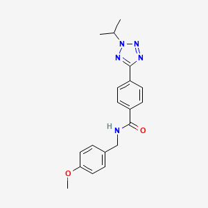 N-(4-methoxybenzyl)-4-[2-(propan-2-yl)-2H-tetrazol-5-yl]benzamide