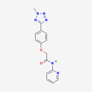 molecular formula C15H14N6O2 B11007552 2-[4-(2-methyl-2H-tetrazol-5-yl)phenoxy]-N-(pyridin-2-yl)acetamide 