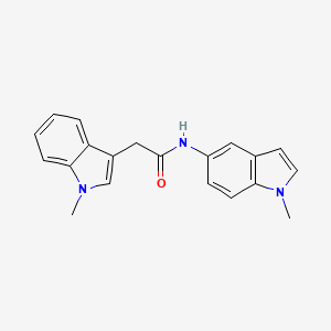 2-(1-methyl-1H-indol-3-yl)-N-(1-methyl-1H-indol-5-yl)acetamide