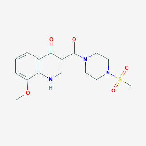 (4-Hydroxy-8-methoxyquinolin-3-yl)[4-(methylsulfonyl)piperazin-1-yl]methanone